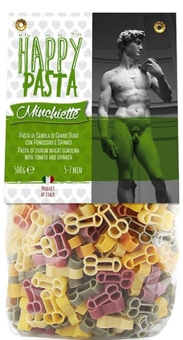 Макаронные изделия "Minchiette" со шпинатом и томатами 500г