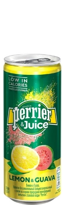 Perrier (Перье) 0.33л - "Лимон-гуава"